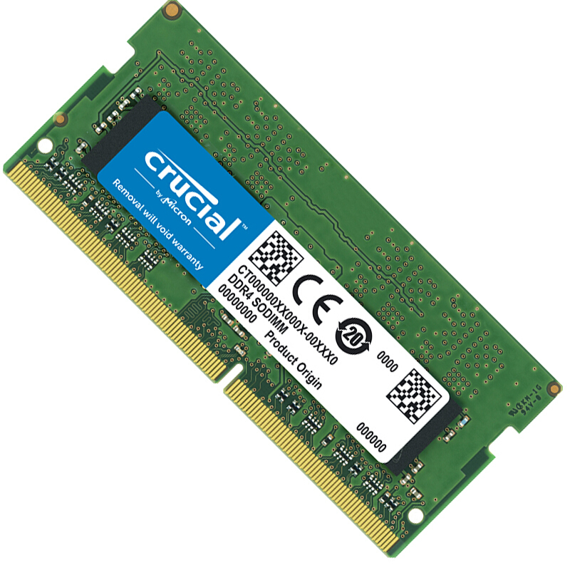 Crucial 英睿達(dá) DDR4 3200MHz 筆記本內(nèi)存 普條 綠色 16GB CT16G4SFD832A 199元