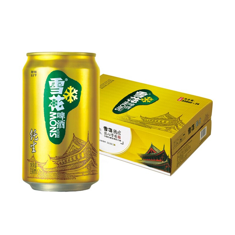 SNOWBEER 雪花 純生啤酒 330ml*24聽 75.84元