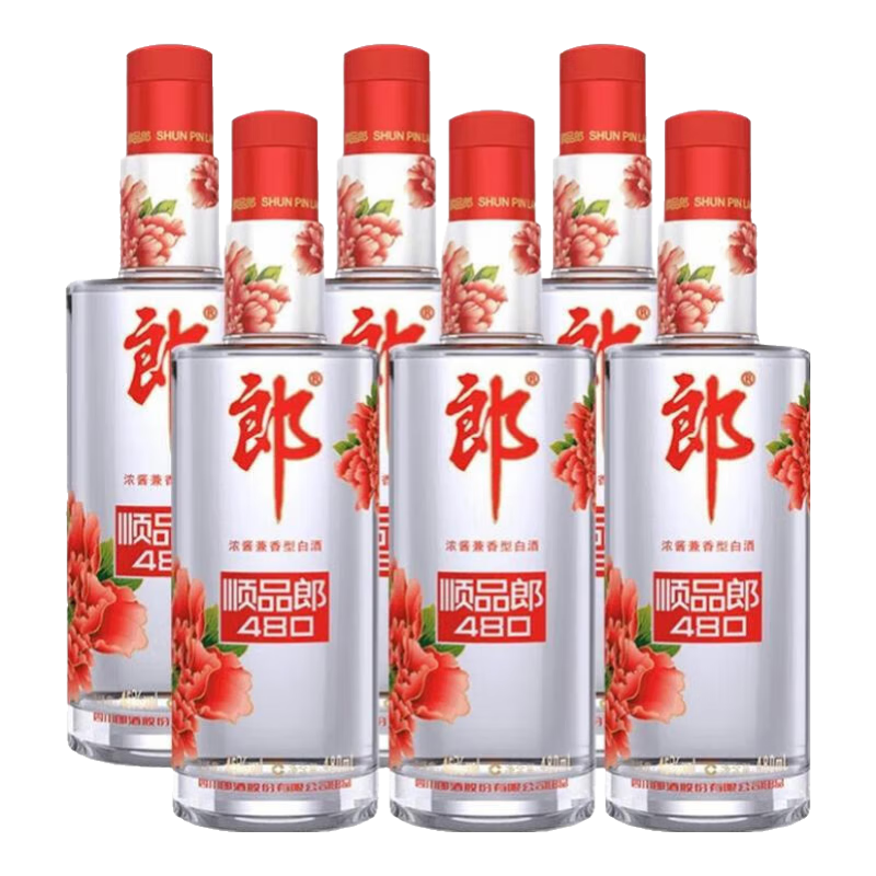 LANGJIU 郎酒 45度 濃醬兼香型白酒 45度 45%vol 480mL 6瓶 券后192元