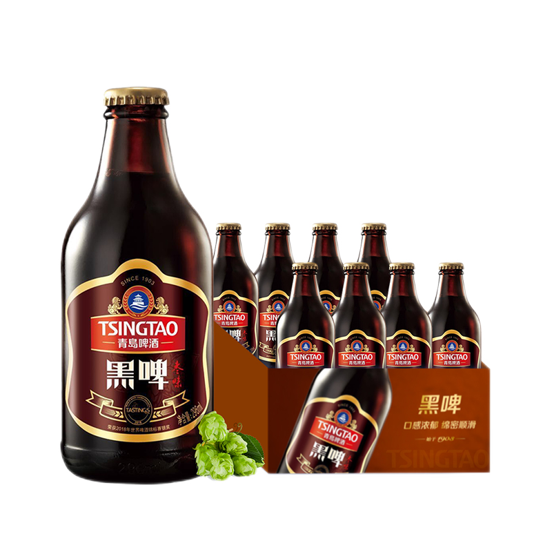 限移动端：TSINGTAO 青岛啤酒 黑啤枣味 296ml*8瓶 46.55元