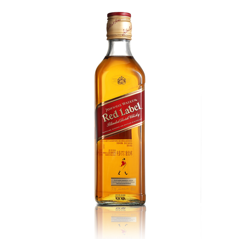 JOHNNIE WALKER 尊尼获加 红牌 调和 苏格兰威士忌 40%vol 375ml 券后30.05元