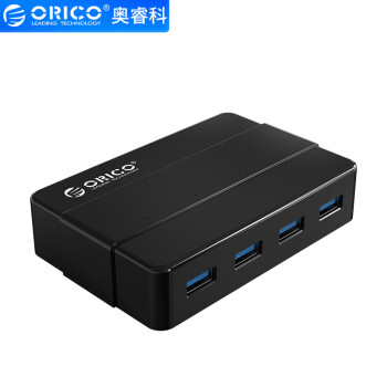 ORICO 奧?？?USB3.0分線器高速4口HUB擴展塢集線器筆記本電腦一拖四拓展塢多接口轉(zhuǎn)換器 帶12V電源H4928 119元