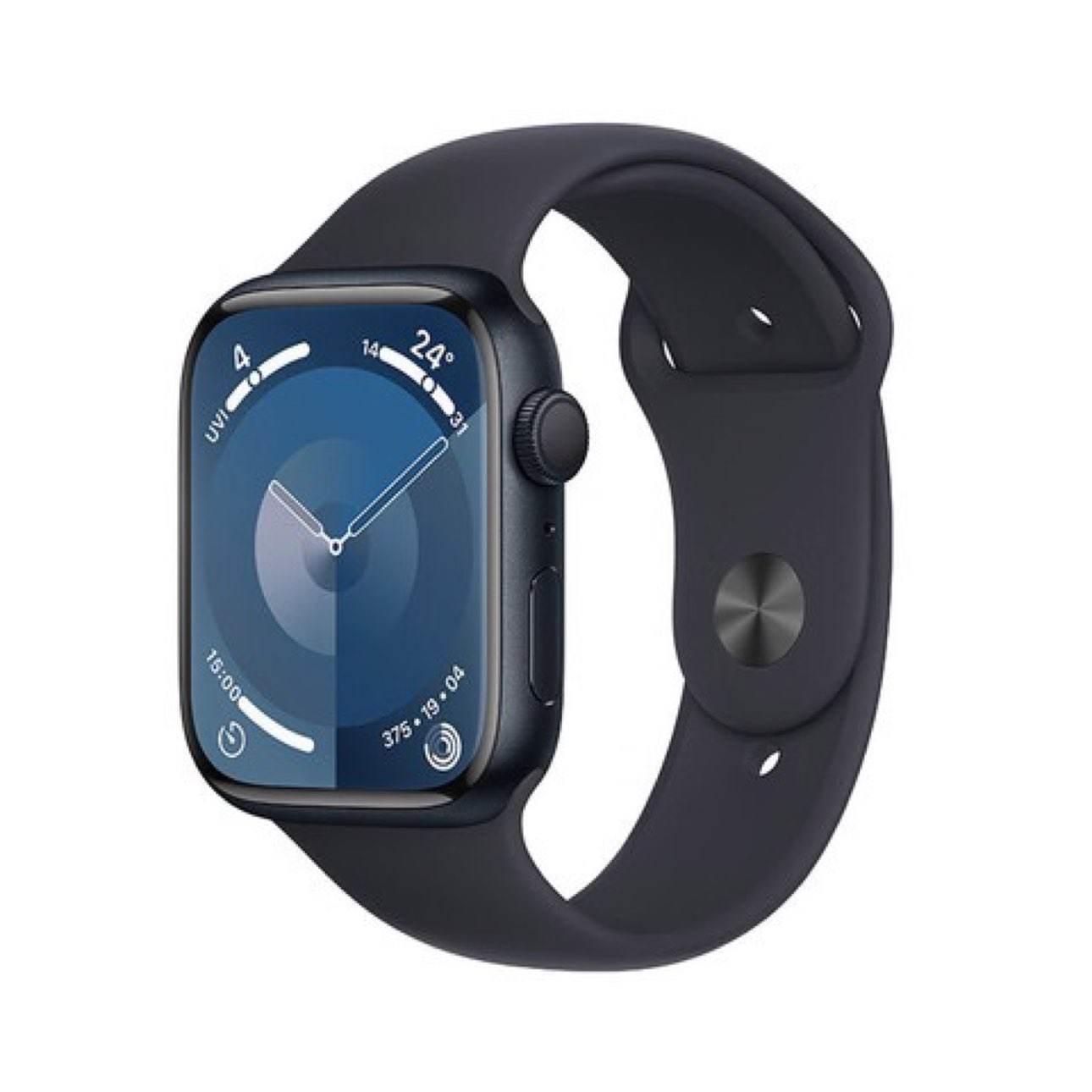 Apple 蘋果 Watch Series 9 智能手表 GPS款 45mm 午夜色 橡膠表帶 2085.51元（消費券更低）