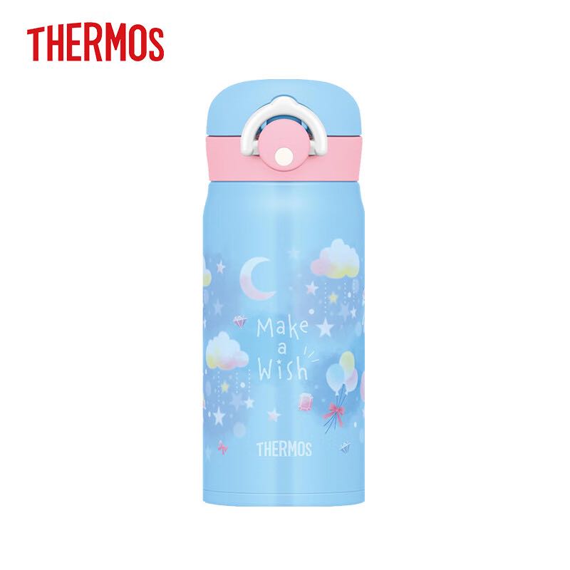 THERMOS 膳魔師 保溫杯男女士輕巧便攜杯子水杯350ml 家用通用JNR-353G SKY 云朵藍色 350ml 65.4元