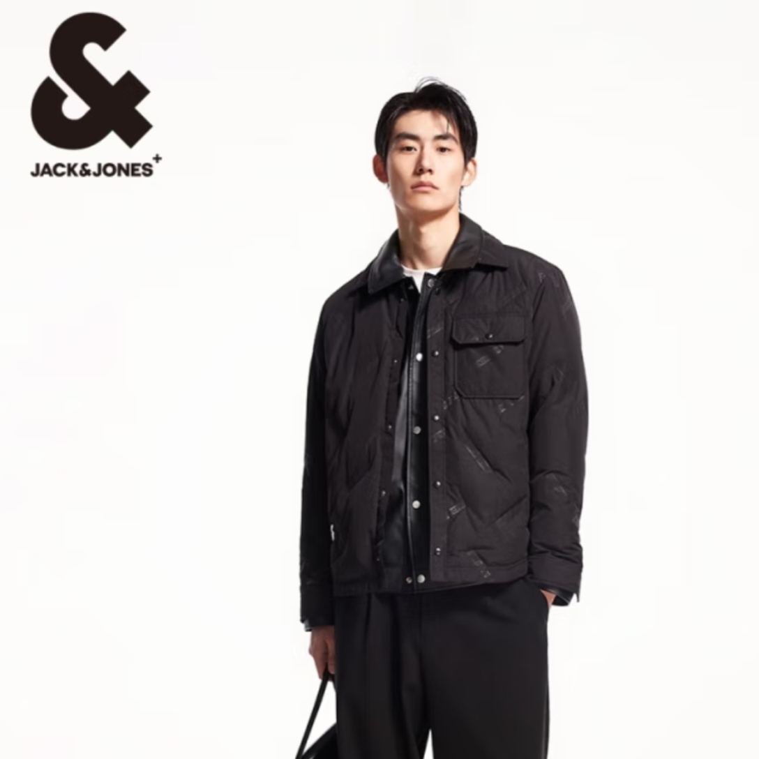 JACK&JONES 杰克·瓊斯 翻領(lǐng)復(fù)古羽絨服 319元包郵