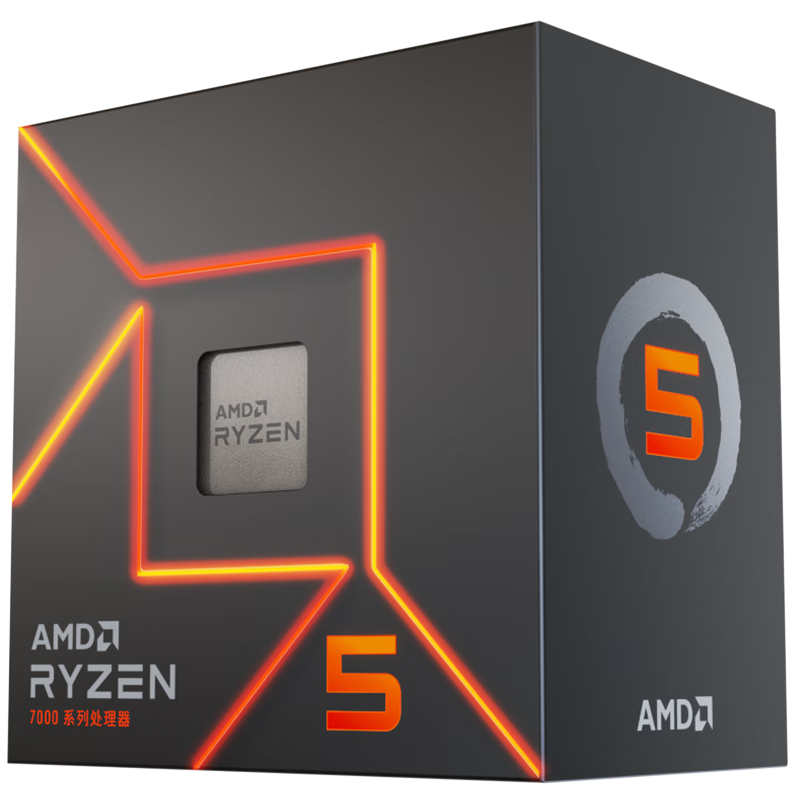 plus:AMD 锐龙5 7500F处理器 r5 5nm 6核12线程 加速频率至高5GHz AM5盒装CPU  978.62元（需领券）可叠加被砸5券到手973.62