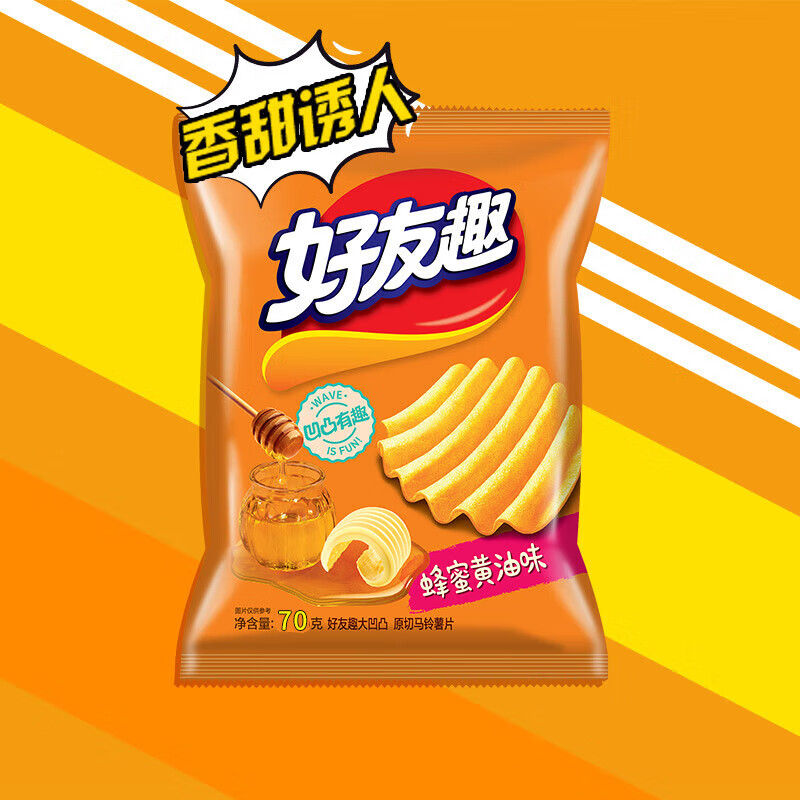 好麗友（ORION）【好友趣】蜂蜜黃油味70g 31元（合3.88元/件）