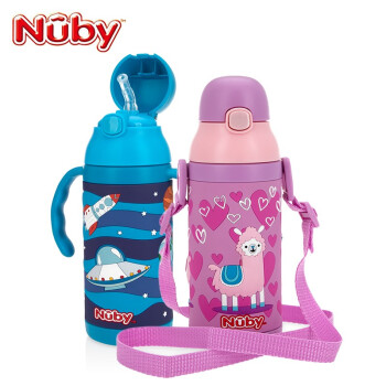 Nuby 努比 兒童吸管把手保溫杯385ml 券后39元