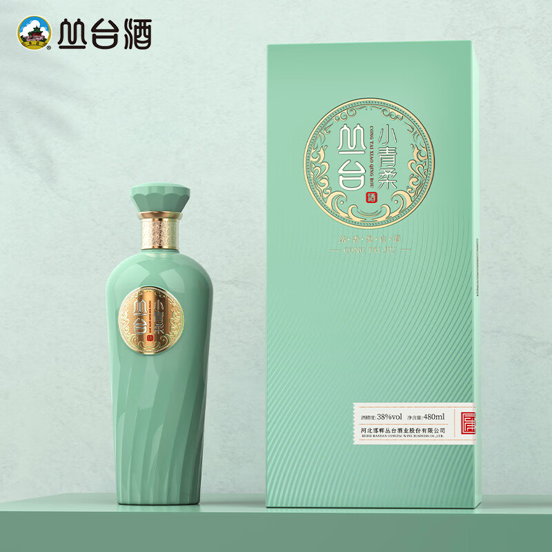 叢臺(tái)酒 小青柔 38%vol 濃香型白酒 480ml 單瓶裝 38元