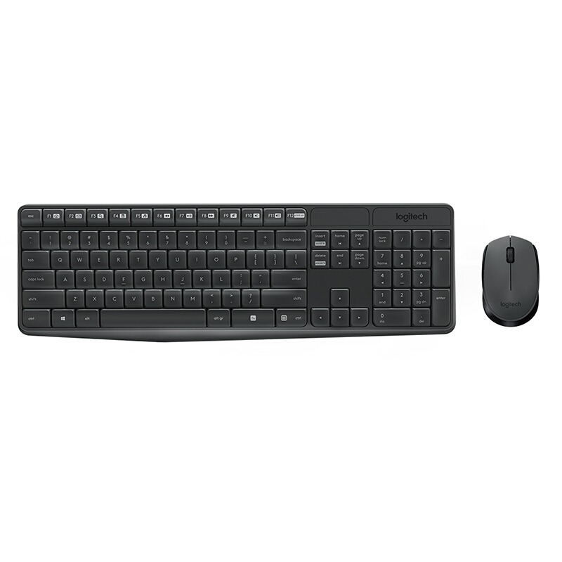 logitech 羅技 MK235 無線鍵鼠套裝 黑色 88.56元