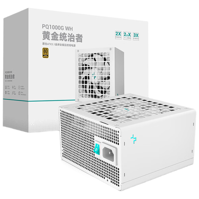 plus:九州风神 额定1000W PQ1000G全模组主机电源白色 日系主电容/FDB轴承/10年质保/PQA00G-FD 604.86元（需领券）