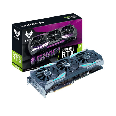 MAXSUN 銘瑄 GeForce RTX 3060 iCraft OC 12G 顯卡 12GB 黑色 1299元