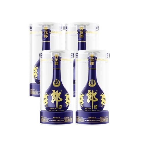 限移动端：LANGJIU 郎酒 青花郎 53%vol 酱香型白酒 500ml*4瓶 3326.4元