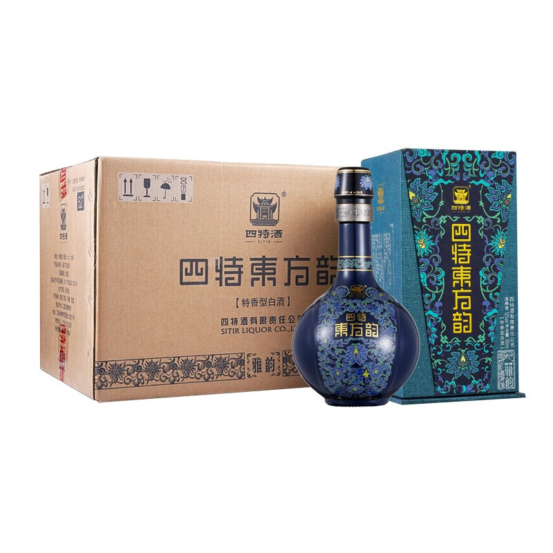 预售：四特 特香型白酒 东方韵雅韵 558ml*6瓶整箱装 52度 1559元（需定金）