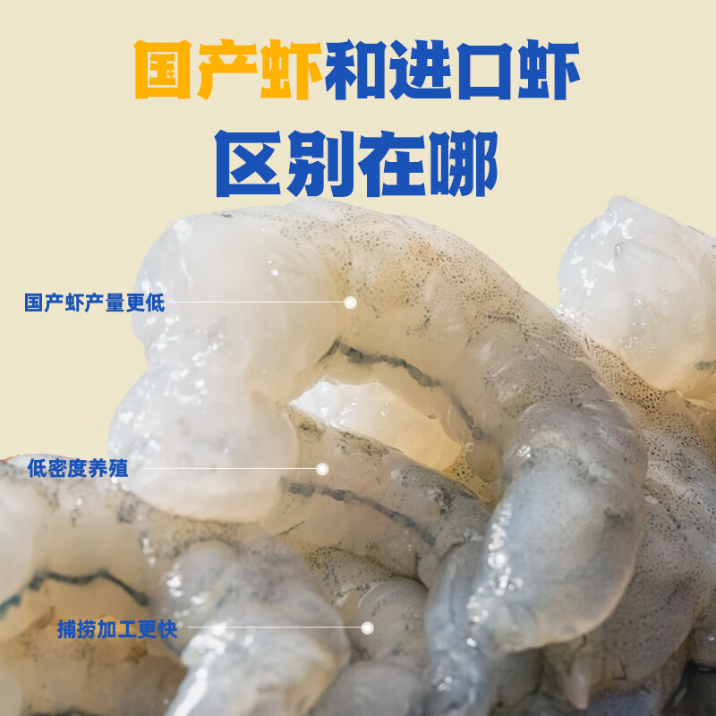 Liangdeyuan 良德源 北海大号青虾 国产青虾仁*8包共 960g(净重) 券后99元