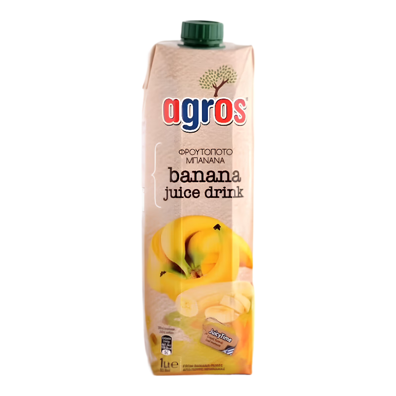 agros 萊果仕 香蕉汁飲料 1L 希臘進口 8.85元