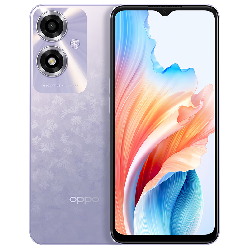 PLUS:OPPO A1i 12GB+256GB 幻影紫 5000mAh四年耐用大电池 超大运存 超大储存 5G 长续航 抗摔 老人智能手机 1033.01元（直播间抽50元京豆）