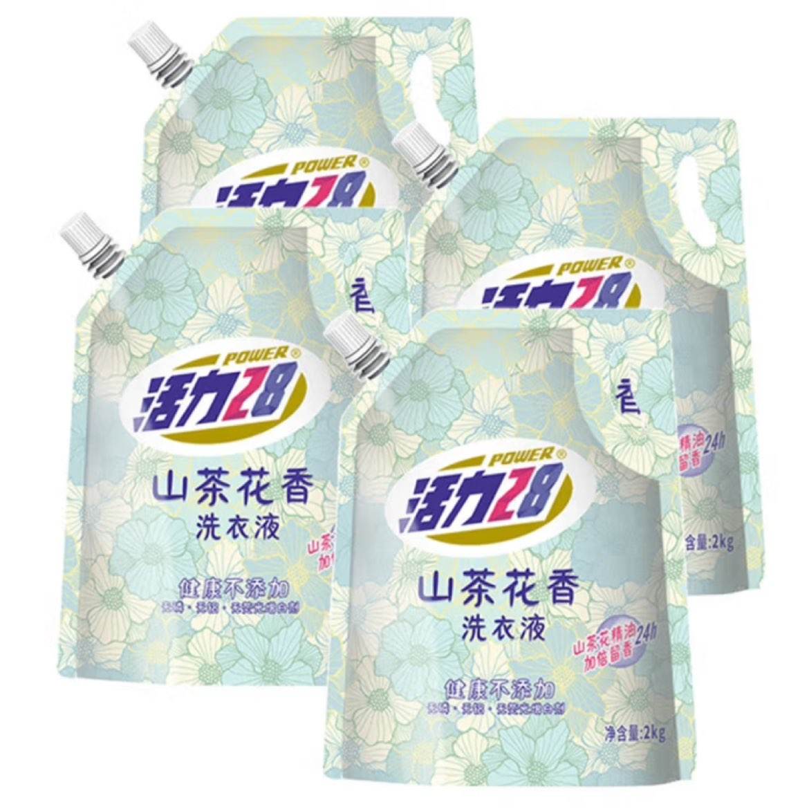 活力28 山茶花洗衣液 2kg*4袋（共16斤） 29.92元（可疊省省卡更低，需領券）