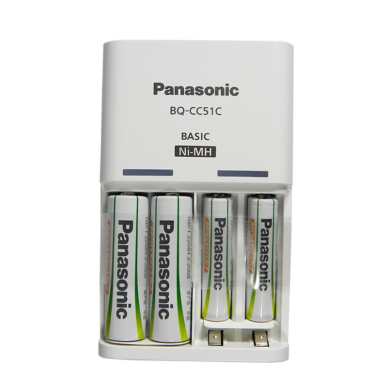 Panasonic 松下 5号充电电池 1.2V 1900mAh 2粒+7号充电电池 1.2V 750mAh 2粒 充电套装 4粒装 K-KJ51MRC22C 84.1元