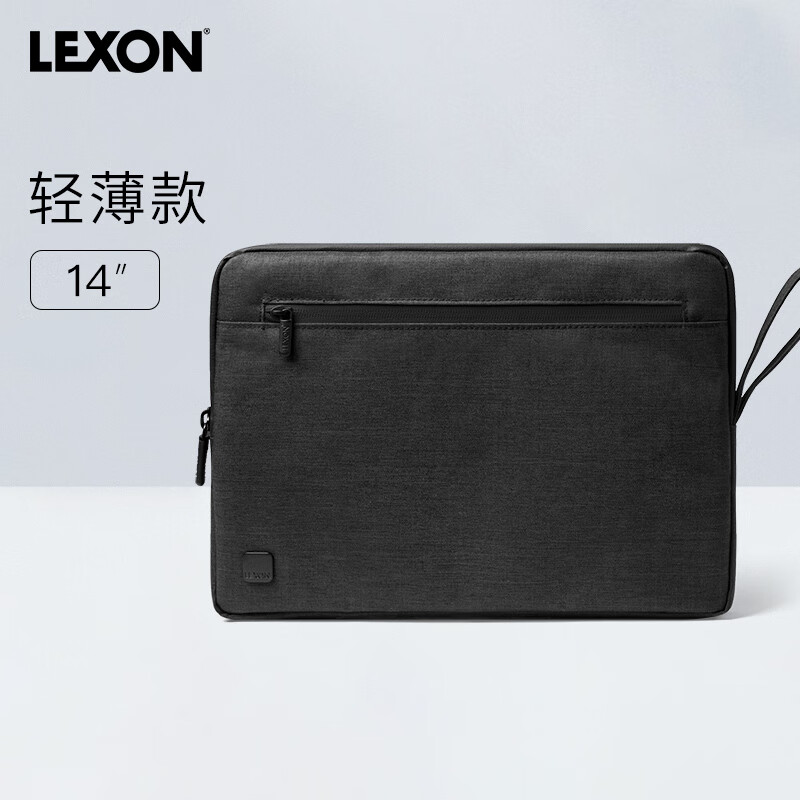 LEXON 樂(lè)上 筆記本電腦內(nèi)膽包14英寸適用蘋(píng)果男女簡(jiǎn)約商務(wù)輕便小巧黑色 81.33元（需買(mǎi)3件，需用券）