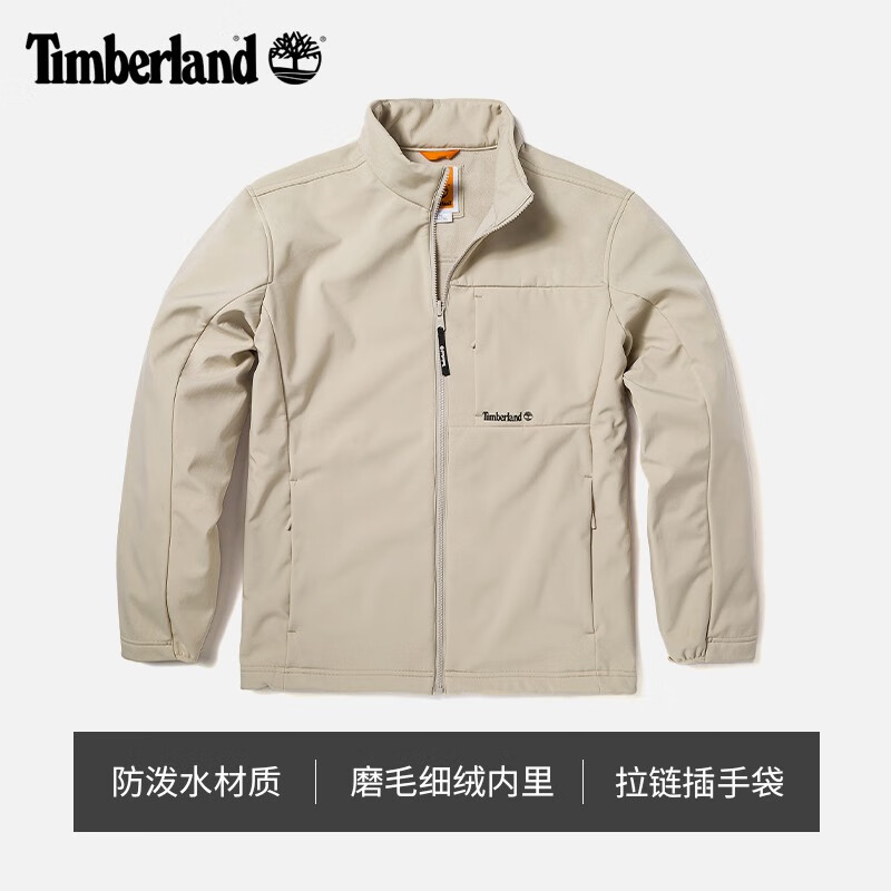 Timberland 官方男裝戶外軟殼外套新休閑防潑水A5Z3B A5Z3BCY2/沙色 M 券后389.2元