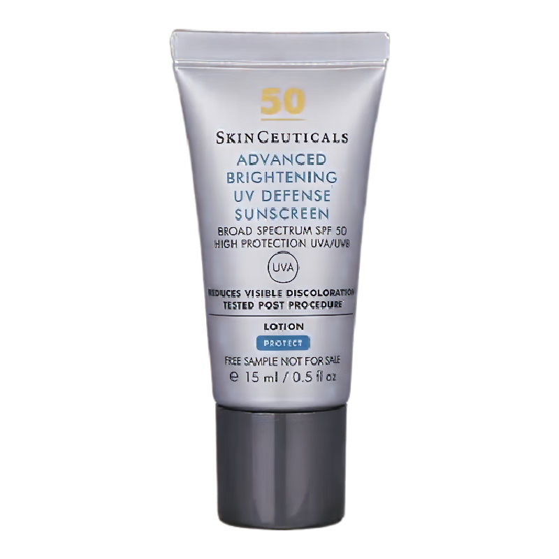 SKINCEUTICALS 修麗可 臻彩煥亮精華防曬乳15ml男女士清爽小銀傘隔離SPF50+ 37.9元