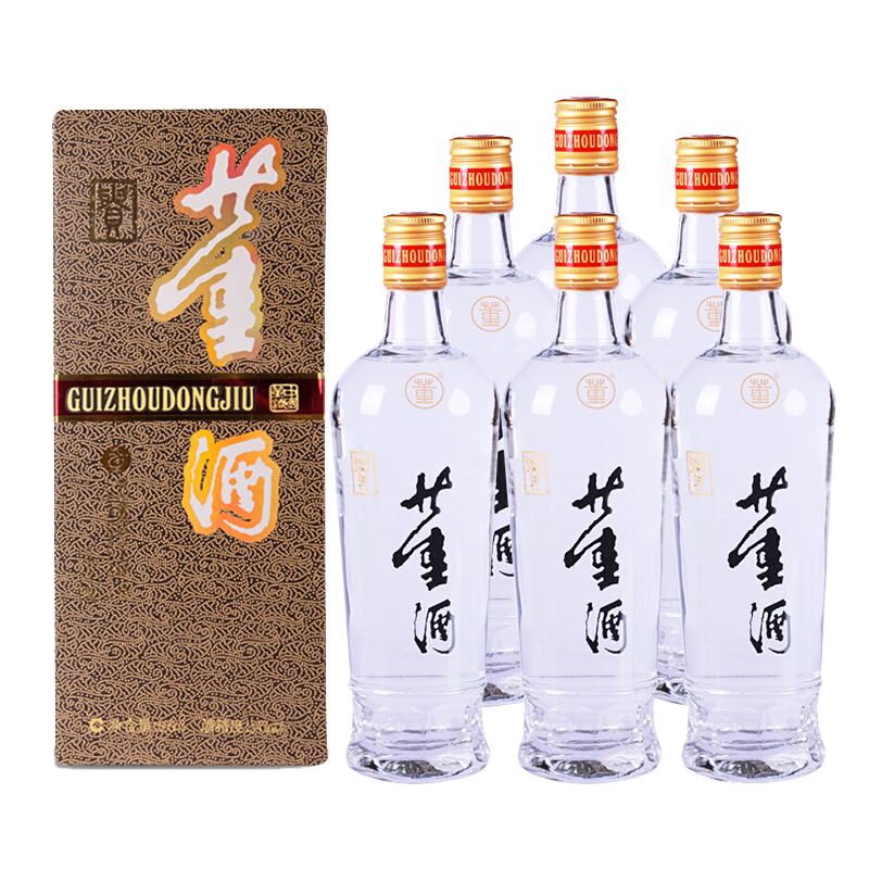 plus會員：董酒老貴董 董香型白酒 54度 500ml*6整箱裝 年貨送禮 405.5元（需領(lǐng)券）