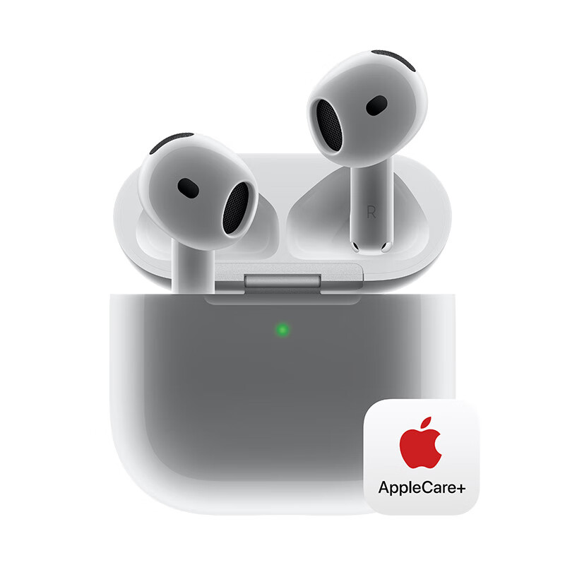 再降價、限地區(qū)：Apple/蘋果AirPods 4(支持主動降噪) 藍牙耳機【兩年AC+套裝版】 1318.4元（需領券）