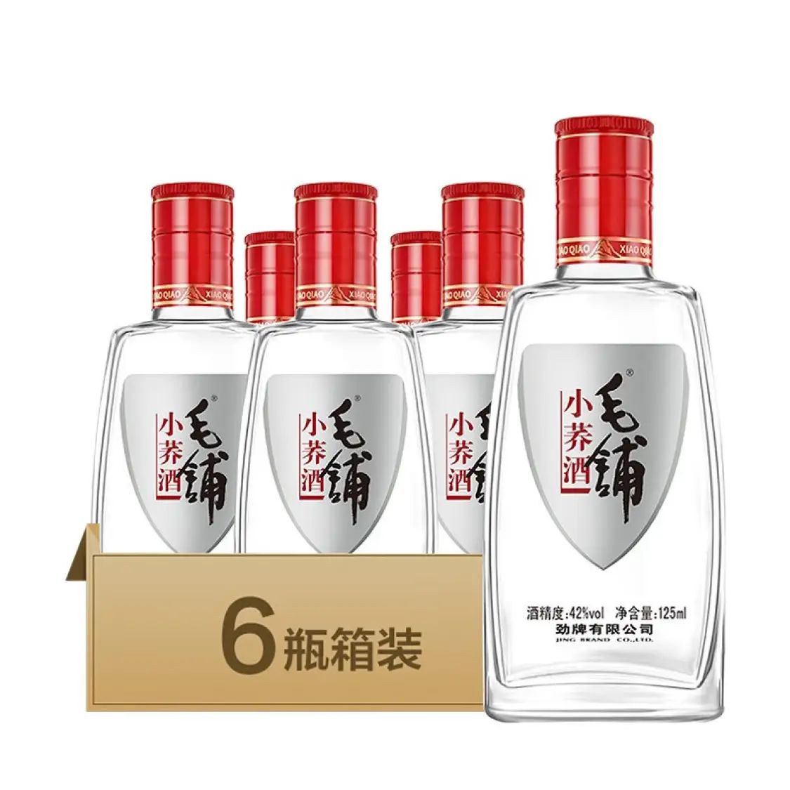 MAO PU 毛鋪 苦蕎酒 小蕎 42%vol 蕎香型白酒 125ml*6瓶 整箱裝 券后69元