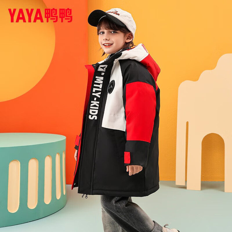 YAYA 鸭鸭羽绒服 鸭鸭儿童羽绒服男童中长 券后169元