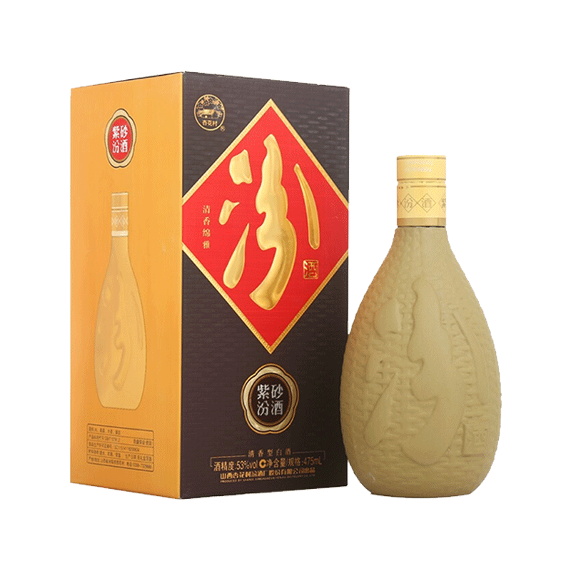 plus會員：汾酒 紫砂 清香型白酒 53度 475ml 單瓶裝 97.02元（需湊單）