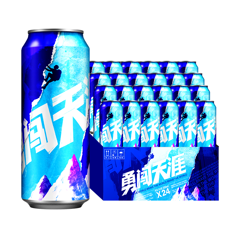 需凑单、PLUS会员：雪花啤酒（Snowbeer） 勇闯天涯 500ml*24听 92.18（主商品74.67元）