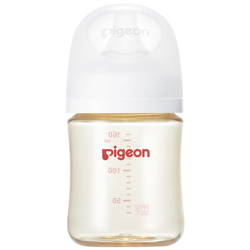 Pigeon 貝親 自然實(shí)感第3代 新生嬰兒PPSU奶瓶 寬口徑 160ml AA261 SS號(hào) 0個(gè)月 60.7元 包郵（需領(lǐng)券）