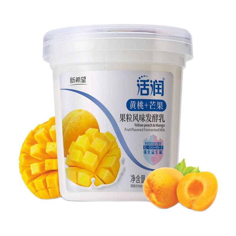 New Hope 新希望 黃桃芒果風(fēng)味發(fā)酵乳 370g*2杯 16.9元