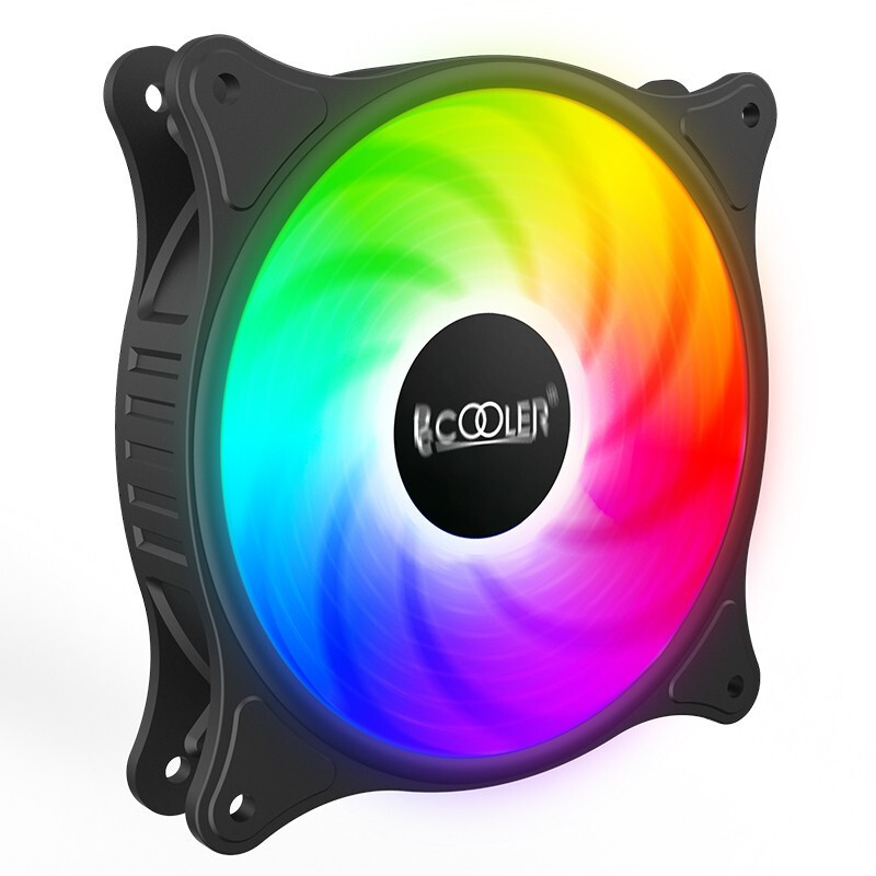 PCCOOLER 超頻三 明月 120mm 機箱散熱風扇 SRGB 16.9元