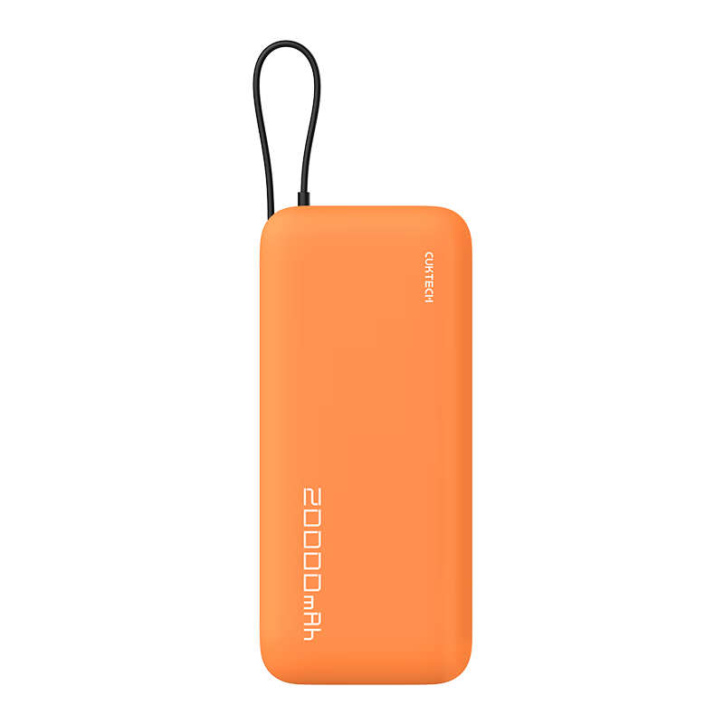 限地區(qū)：CukTech 酷態(tài)科 PB200N 電能塊移動(dòng)電源 20000mAh Type-C 55W 落日橙 94.7元包郵