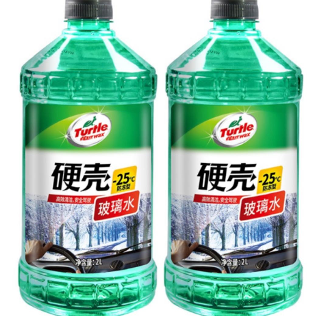 PLUS會員：Turtle Wax 龜牌 硬殼防凍玻璃水 2L*2瓶 -25度 25元（需換購）