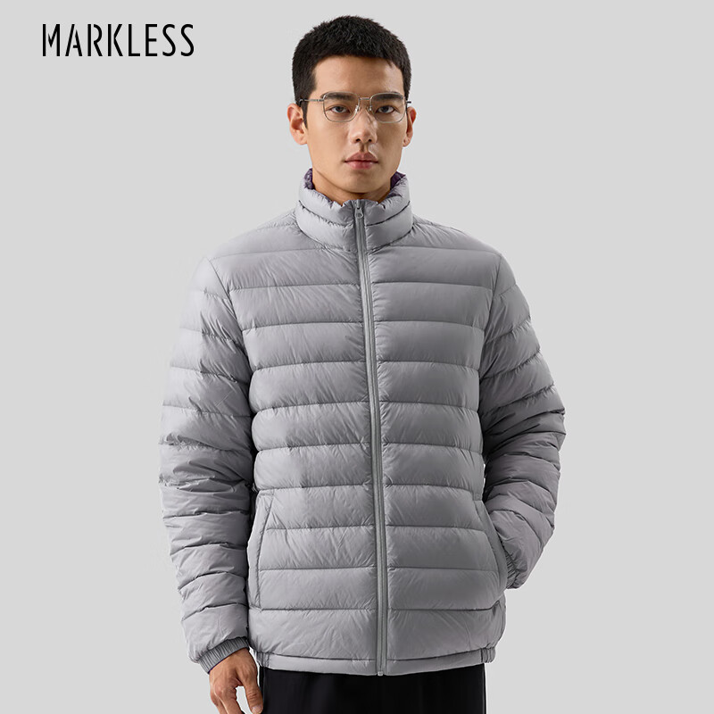 Markless 冬季新款90鵝絨羽絨服 YRB3305M-4 灰色 XL 券后167.01元