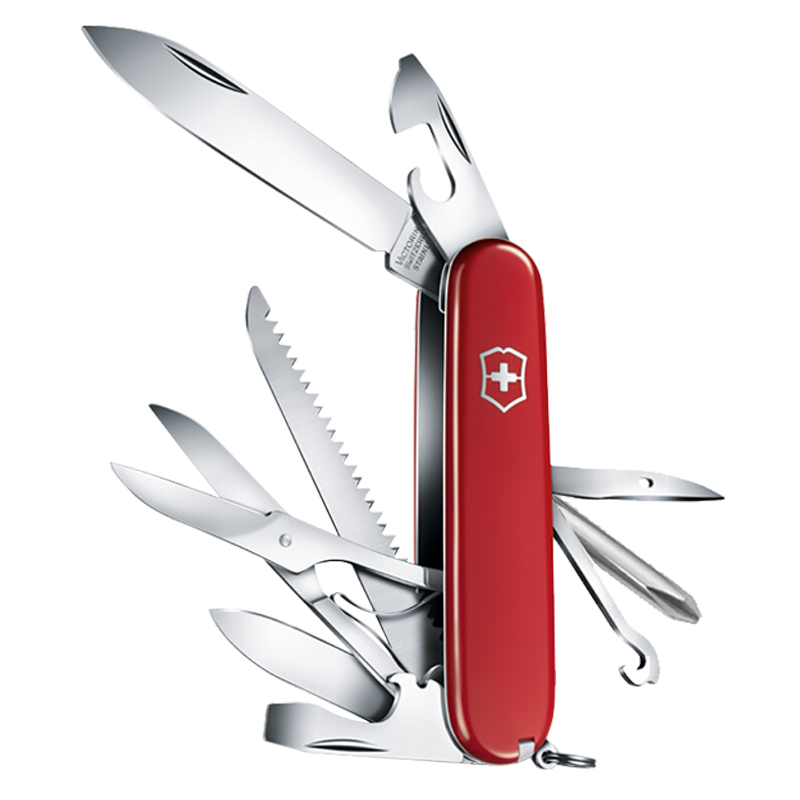 plus會(huì)員：VICTORINOX 瑞士系列 1.4713 大當(dāng)家多功能瑞士軍刀 91mm 15種功能+湊單 110.67元