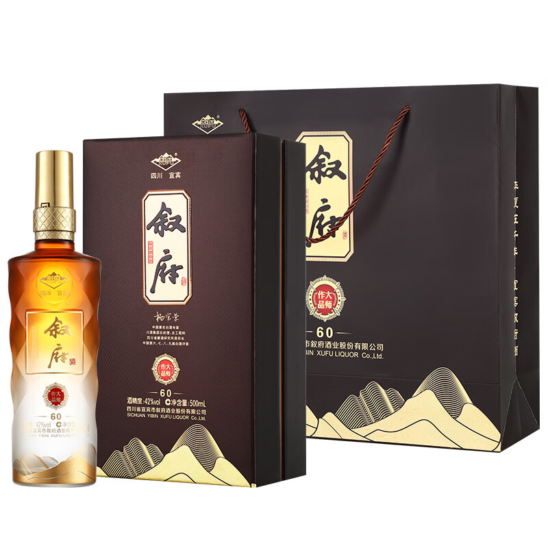 敘府 濃香型白酒 42%vol 500mL*6瓶 大師作品 券后469元