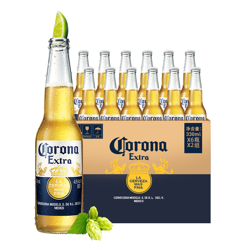 限16號、京東秒殺：Corona 科羅娜 特級啤酒 330ml*12瓶 整箱裝 65.65元/件 包郵（需買2件+湊單，多重優(yōu)惠）