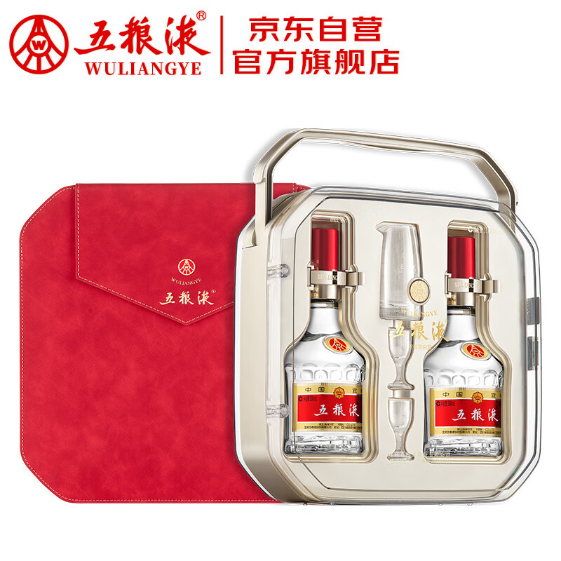 五糧液 WULIANGYE 普五 第八代 52%vol 濃香型白酒 500ml*2瓶 好事成雙禮盒裝 2159元