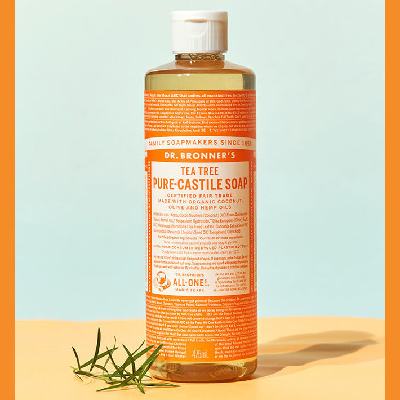 臨期品：DR.BRONNERS 植物精油沐浴露 茶樹香型946ml 買一贈(zèng)一 44.5元包郵 （需用券）