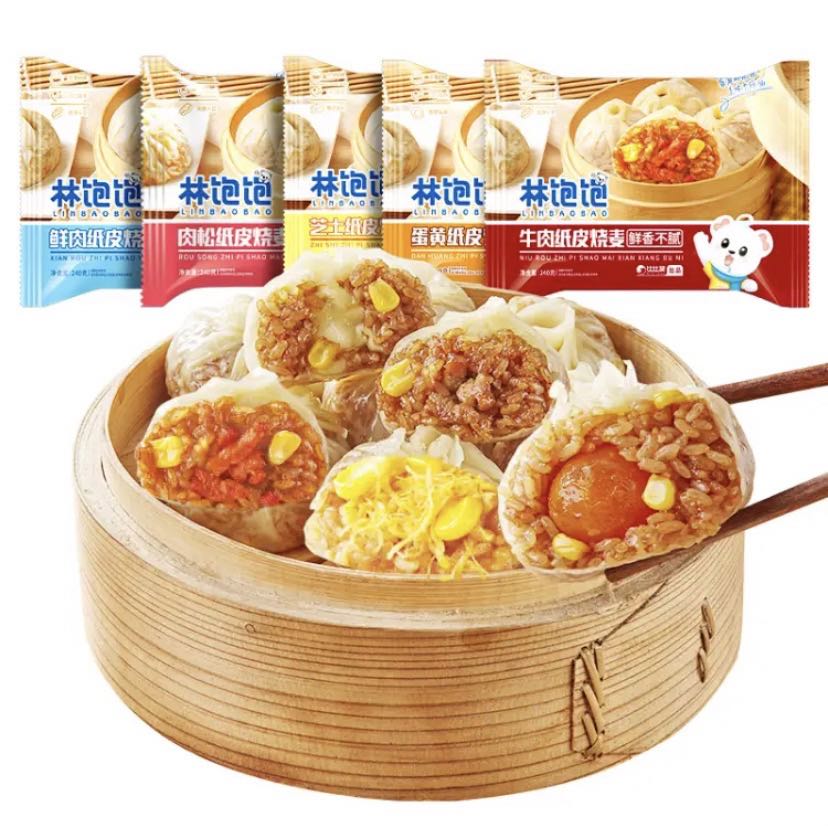 林饱饱 玉米火腿烧麦500g/10个 券后6.03元