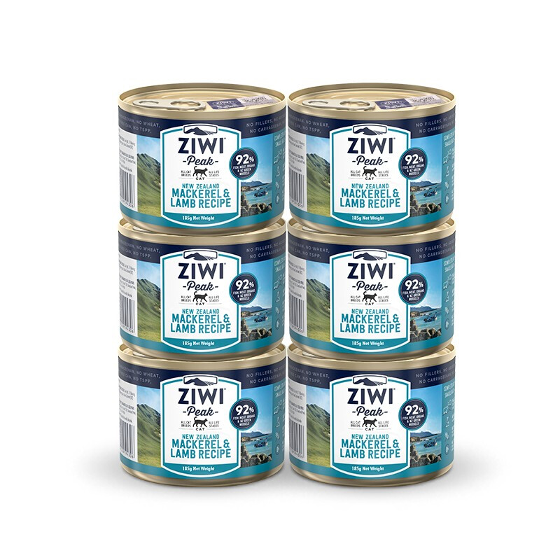 ZIWI 滋益巔峰 貓罐頭 185g*6罐 馬鮫魚羊肉味 109.45元（需湊單，共110.33元，雙重優(yōu)惠）