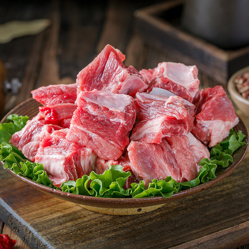 東來順 內(nèi)蒙古羔羊原切羊腩肉1kg 68.45元（需買2件，需用券）