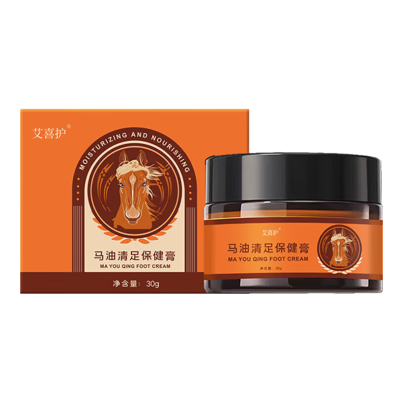 馬油清足保健膏 防干裂滋潤(rùn)防凍 50g/盒 2.00元包郵（需試用）