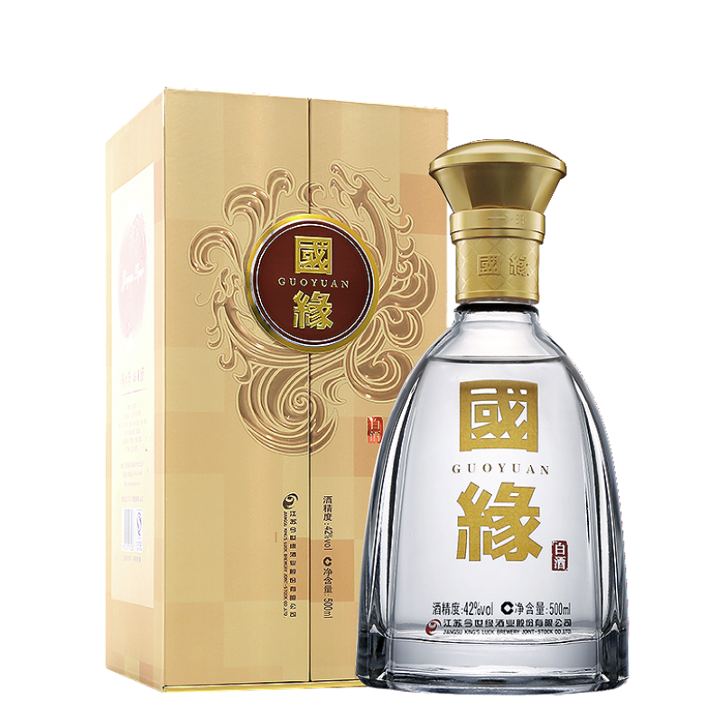 今世緣 國緣對開 柔雅型白酒 42度 500ml*6瓶 整箱裝 1528.8元