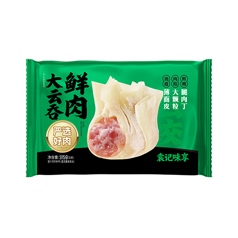 PLUS會(huì)員:袁記味享 鮮肉大云吞375g/18只 任選7件 66.27元（合9.47元/件）