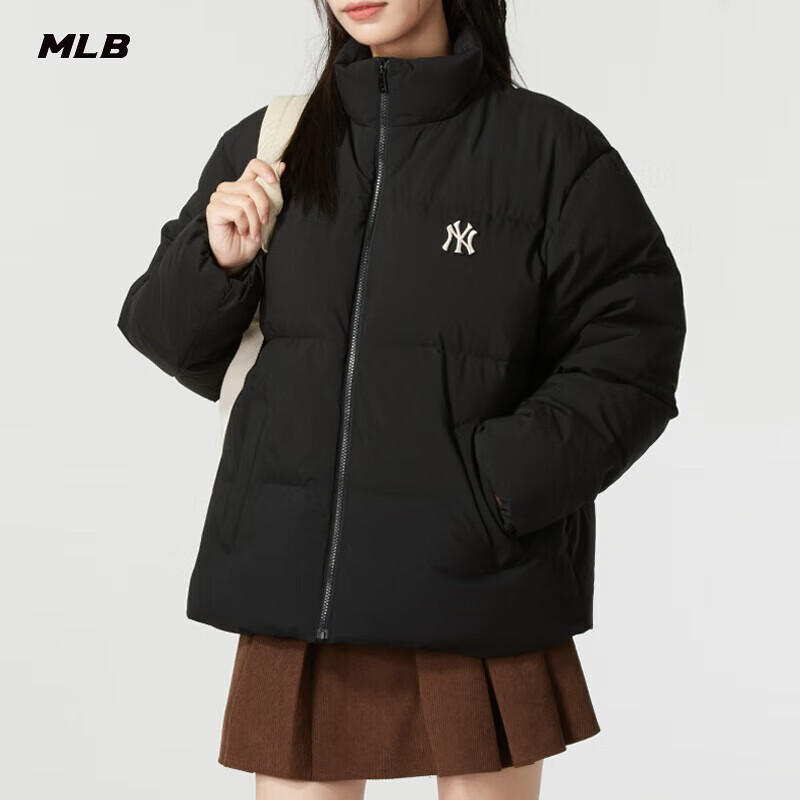 MLB 冬季保暖短款轻加厚羽绒服DJB1046 纽约洋基队/黑色 ￥854.5